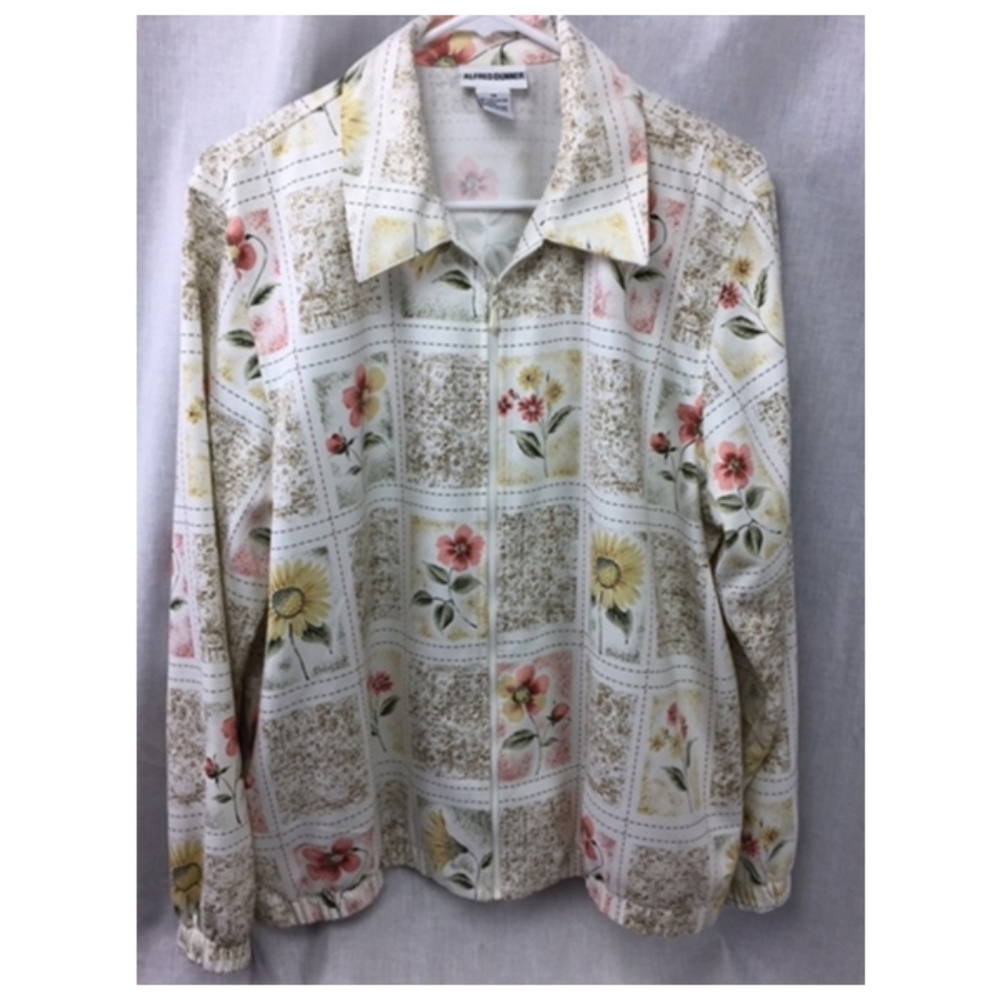 Floral Embellished Lightweight Zip Jacket Plus 14